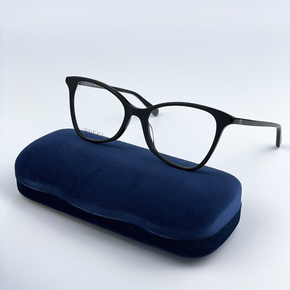 SALE! NEW Gucci GG1360O 001 Black Square Women Eyeglasses